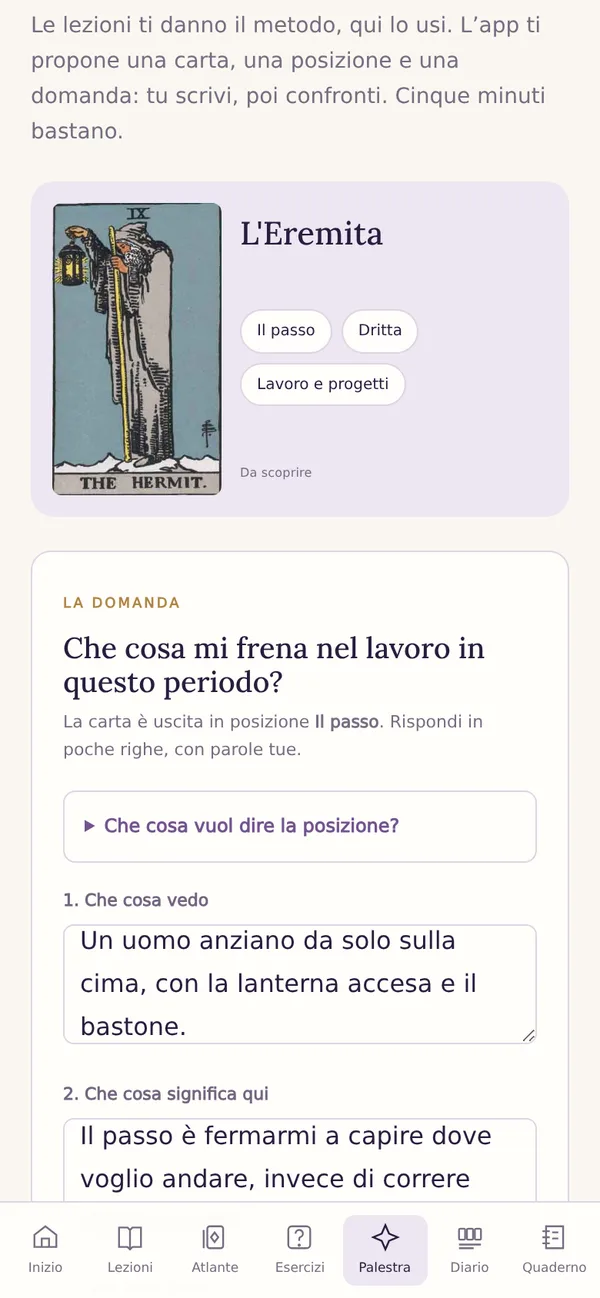 Esercizio della Palestra
