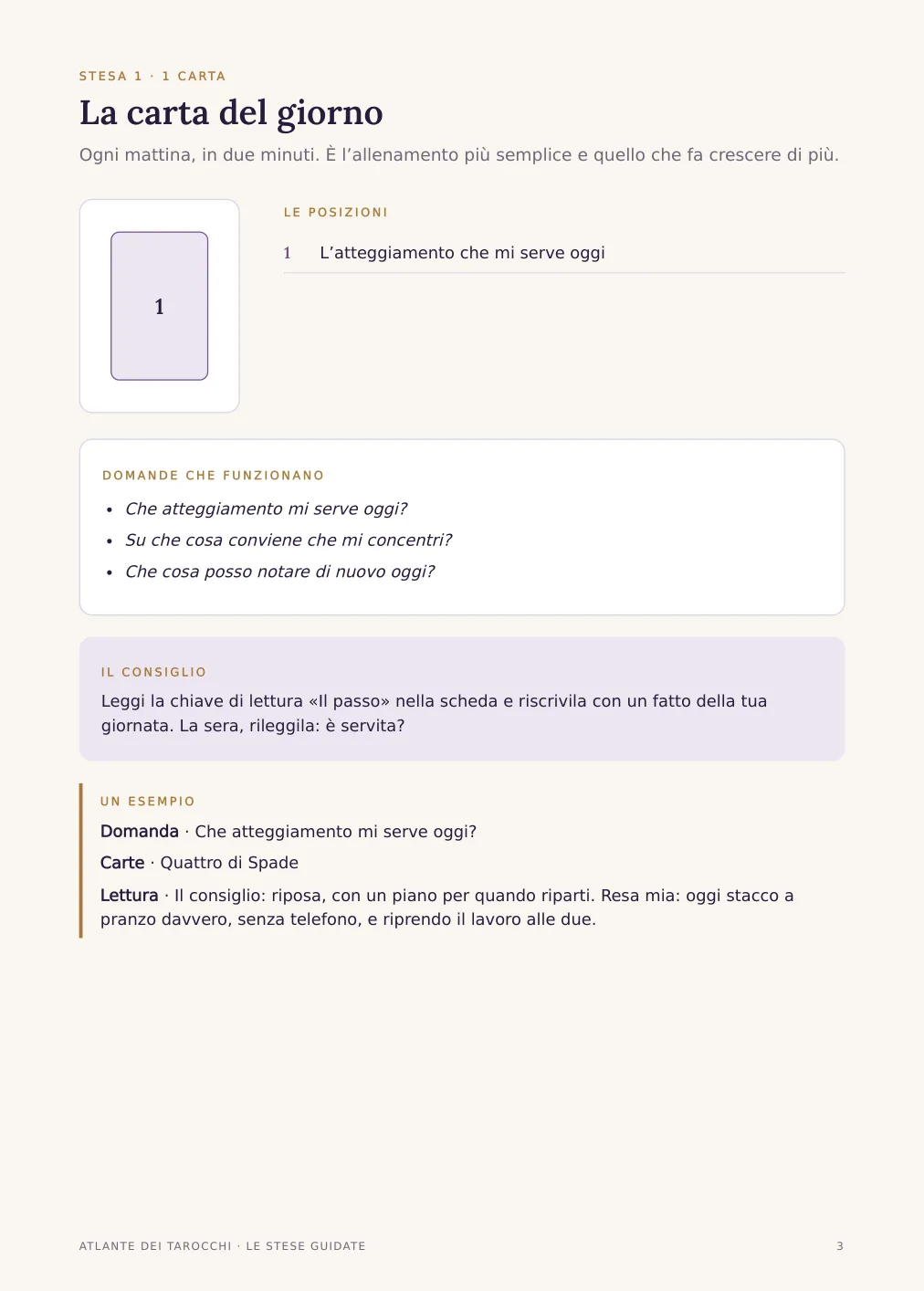 Una pagina delle stese guidate